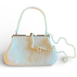 Vintage Cream Beaded 1950’s Bag| Vintage Bridal Bags